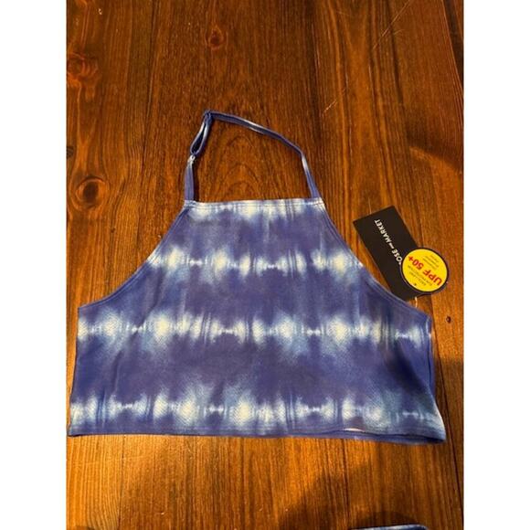 Nordstrom Melrose and Market Bathing Suit Tankini Girls Size 12 Halter Swim NWT - Picture 2 of 5